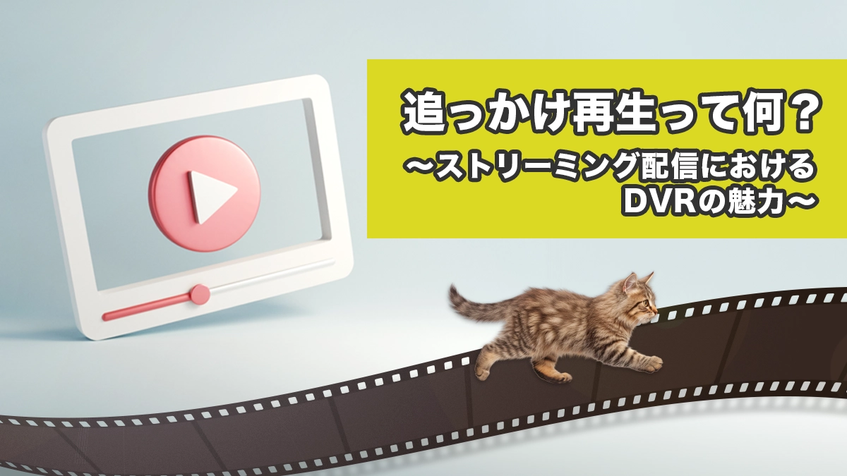 追っかけ再生って何？ ～ストリーミング配信におけるDVRの魅力～