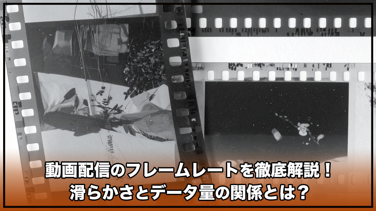 動画配信のフレームレートを徹底解説！滑らかさとデータ量の関係とは？